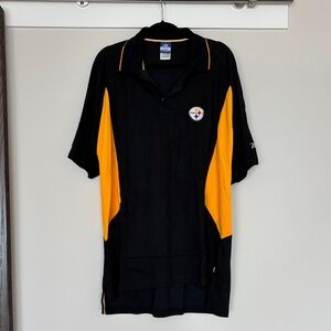Reebok Black and Gold Pittsburgh Steelers Polo